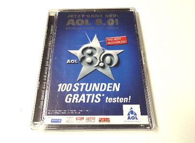 AOL 8.0 - Zugangssoftware Internet Software CD-ROM Box