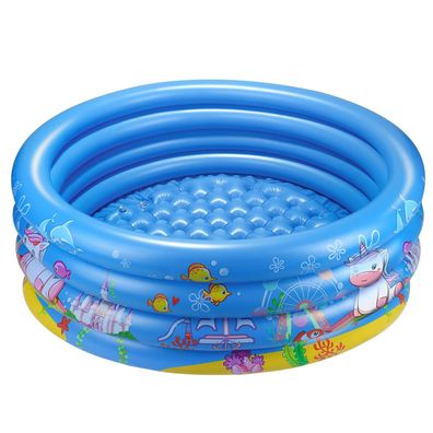 AstarX Planschbecken für Kinder, 4 Ringe aufblasbarer Pool