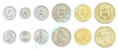 Guatemala KMS. 1981-2010 UNC C300# Prägefrisch
