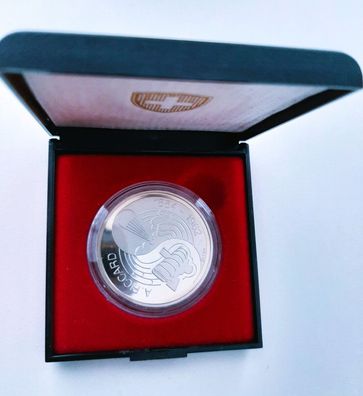 Schweiz / SWISS 5 Francs 1984 BIRTH OF Auguste PICARD UNC + Box C825*