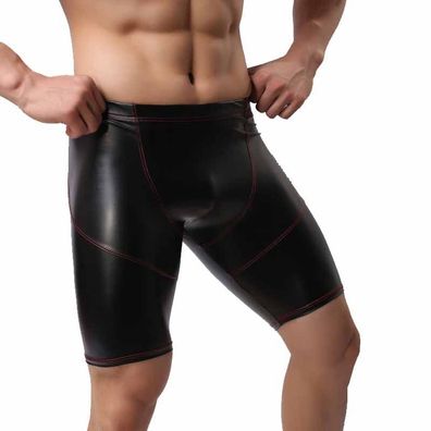 Herren Pants Wetlook Body Shorts Faux Hipster Boxer Männer Unterwäsche Unterhose