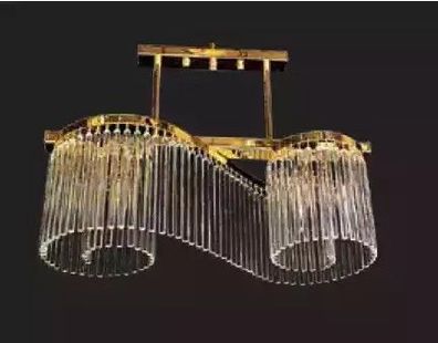 Kronleuchter Deckenleuchter Luxus Gold Deckenlampe Lüster Glas Modern