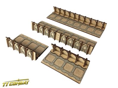 SFG038 TTCombat - Si-Fi Gothic - Fortified Trench Straight Sections (Terrain)