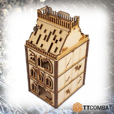 SFG050 TTCombat - Sci-Fi Gothic - Damaged Gothic Brownstone - (Terrain)