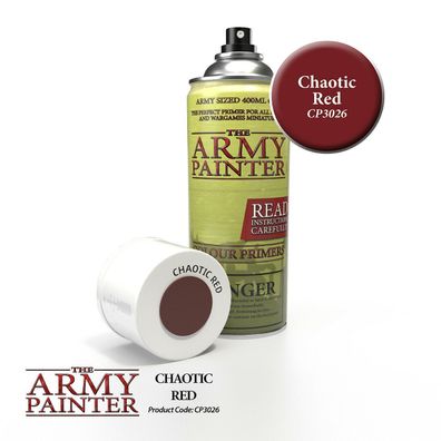 The Army Painter - Colour Primer - Chaotic Red (Corvus Belli Infinity, WH40k)