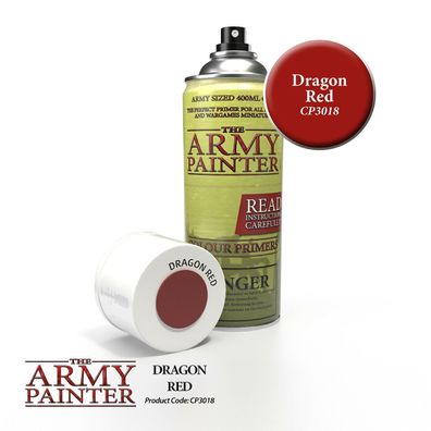 The Army Painter - Colour Primer - Dragon Red (Corvus Belli Infinity, WH40k)