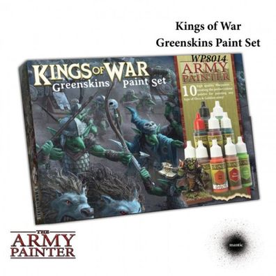 The Army Painter - Warpaints Kings of War Greenskins Paint Set - 301005001