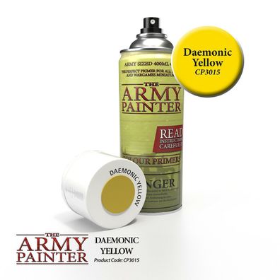 The Army Painter -Colour Primer - Daemonic Yellow (Corvus Belli Infinity, WH40k)