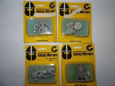 Grenadier Fantasy Warriors "FW12, FW14, FW911, FW909" (Grenadier Miniatures)
