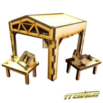 OTS008 TTCombat - Old Town Series - Large Market - (Wild West, Town Terrain)