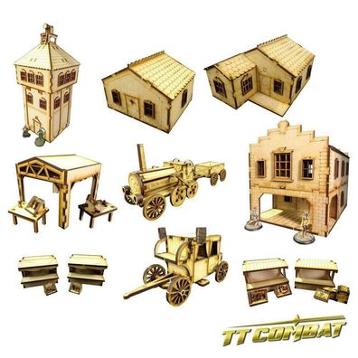 OTSTS1 TTCombat - Old Town Series - Town Set 1 - (Wild West, Town Terrain)