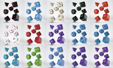 Q-Workshop - Classic Runic Dice Set (7) (select from the List)