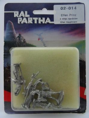 Ral Partha 02-014 High Elf Firing Bow, Deep Elf w. Halberd (D&D, AD&D) 502002003