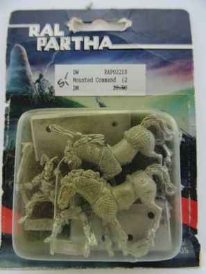 Ral Partha 02-218 "Mounted Command" (D&D, AD&D, Fantasy Figure) 101006001