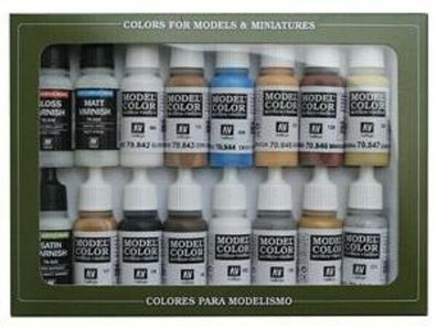 70102 - Vallejo Model Color: Set 02: Folkestone Specials (16 Farben)