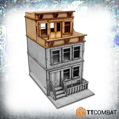 DCS068 TTCombat - City Streets - Brownstone Roof Terrace - (Infinity, Terrain)
