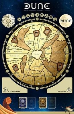 Dune Der Wüstenplanet "DUNE Bordgame Game Mat (36' x 24')" (galeforce nine)