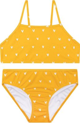 Swim Essentials UV-Bikini, für Mädchen orange Herzen Muster 1–12 Jahre 146/152