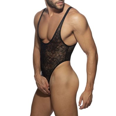 Sexy Spitze Herren Bodysuit Wetlook Overall M-2XL Transparente String Fetisch Dessous