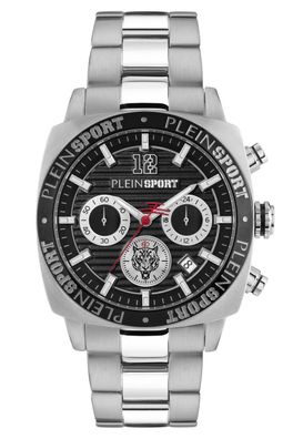 Philipp Plein Herren-Chronograph Wildcat Edelstahl/ Schwarz PSGBA1123