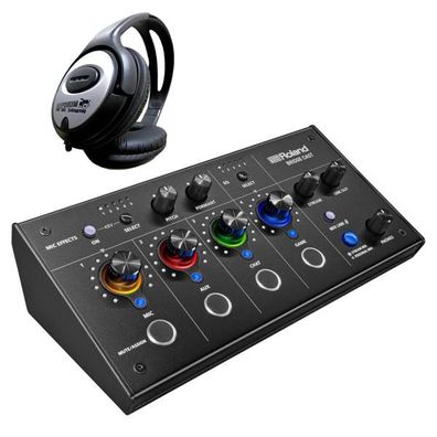 Roland Bridge Cast Dual Bus Gaming Mixer mit Kopfhörer