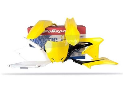 Verkleidungssatz Plastiksatz plastic kit passt an Suzuki Rmz 450 08-17 gelb-weiß