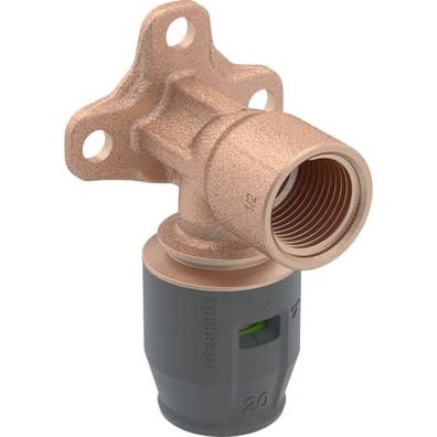 Geberit PushFit Anschlusswinkel 90Gr Rg d20-Rp1/ 2 L:52mm 651.281.00.1