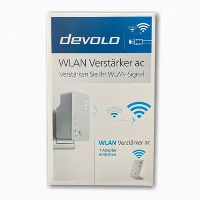 Devolo WLAN Verstärker AC 9844 mit bis zu 1200 Mbit/ s und LAN Anschluss Repeater