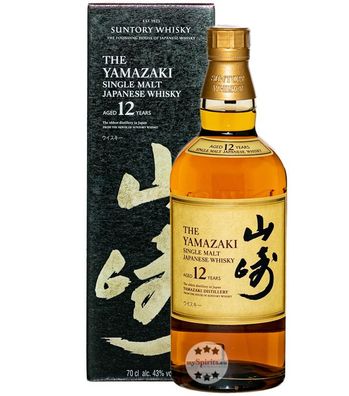 Suntory The Yamazaki 12 Jahre Single Malt Japanese Whisky (43 % vol, 0,7 Liter) (43 %