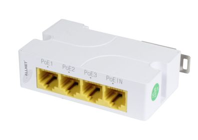 ALLNET Switch unmanaged Layer2 4 Port - 4x GbE - PoE Budget 24W - 4x PoE AF 60W - ...