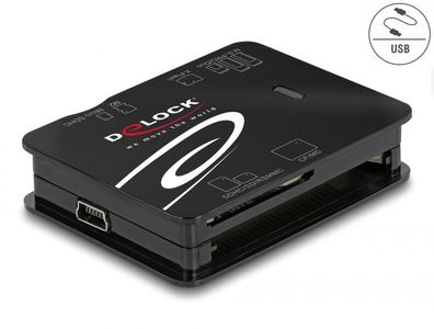 Card Reader USB-A 3.0 - für CF / SD / Micro SD / MS / xD / M2 * DeLock*