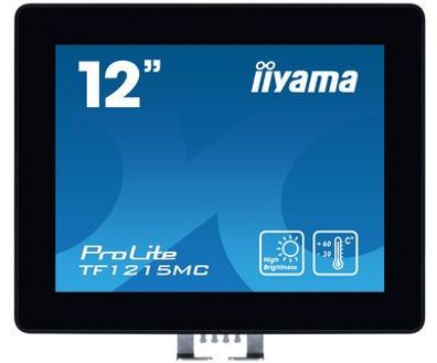 TFT-Touch 12,1"/31,0cm iiyama ProLite TF1215MC * schwarz* 4:3 - open frame