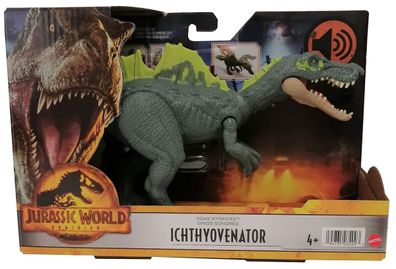 Mattel HDX44 Jurassic World Dominion Ichtyovenator Brüllattacke Angriff Urzeitmo