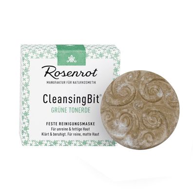 Rosenrot CleansingBit® mit grüner Tonerde - Tonerde Maske