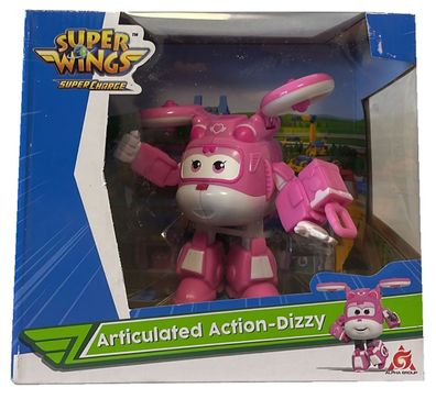 Alpha Group YW740993 Super Wings Super Charge Artikulated Action Dizzy, beweglic