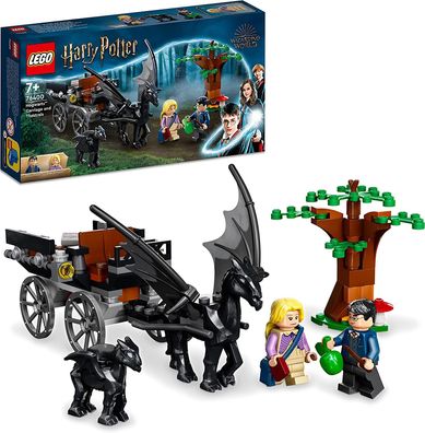 LEGO 76400 Harry Potter Hogwarts Kutsche mit Thestralen, Spielzeug-Set mit Minifig...