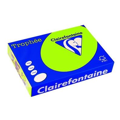 Clairefontaine Trophee Color 2975C Neongrün 80g/ m² DIN-A4 - 500 Blatt