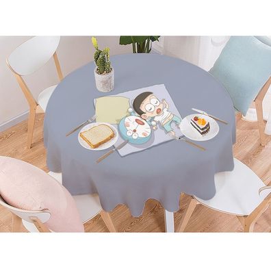 Doraemon Tischtuch Nobita Nobi Studie Tischdecke Runden Kaffee Tisch Matte Küche