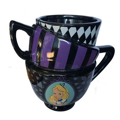 Alice Dreilagiger Keramik Becher Haushalt Kaffee Tee Milch Tasse Cartoon Mug