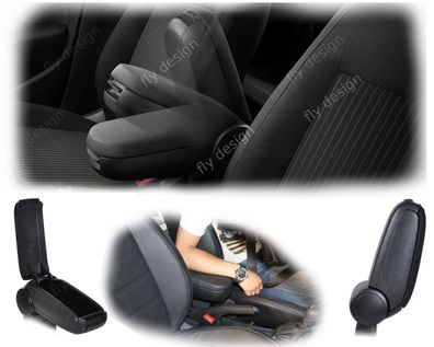 Jetta BORA GOLF Mittelkonsole passend für IV 4 Schwarz Stoff/ Textil Lehne tuning