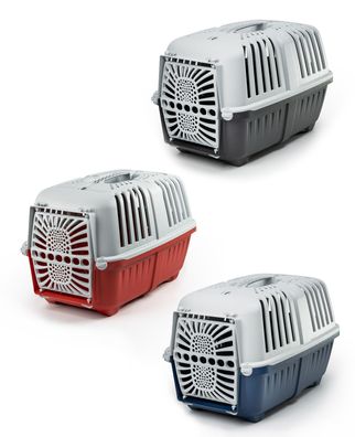 lionto Transportbox für Tiere aus recyceltem Kunststoff, verschiedene Varianten