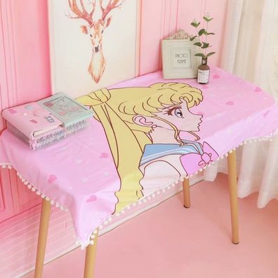 Sailor Moon Tischtuch Studie Tischdecke Tsukino Usagi Luna Tisch Matte Kaffee 70x110