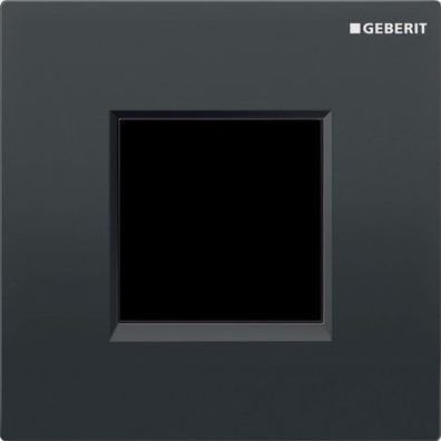 Geberit UR-Strg. mit elektronischer Spülausl. Netz, Abdeckplatte Typ 30 schwarz