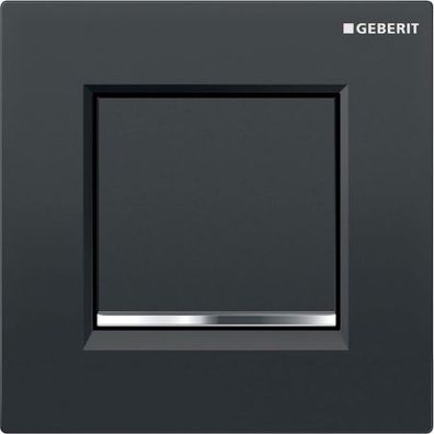 Geberit UR-Strg. mit pneumatischer Spülausl. BetPl. Typ 30 schwarz/ glanzchrom/ s