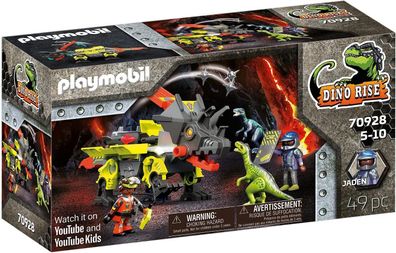 Playmobil Dino Rise 70928 Robo-Dino Kampfmaschine, Kanonen und Katapult, Spielzeug...