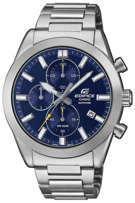 Casio Edifice Herren-Armbanduhr Chronograph Stahl/ Blau EFB-710D-2AVUEF