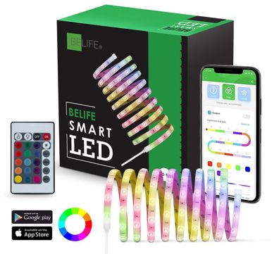 TuYa Smart LIFE - LED Lichterkette Leuchtband RGB und Kalt Warm Wei? 5 Meter
