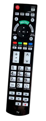 Ersatz Fernbedienung f?r Panasonic TV TX-P55STW50 | TX-P55VT50 | TX-P65ST50 | TX-P65S