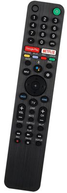 Ersatz Fernbedienung Sony TV KD-75XH9505 | KD-85X85J | KD-85X85TJ | KD-85X86J | KD-85