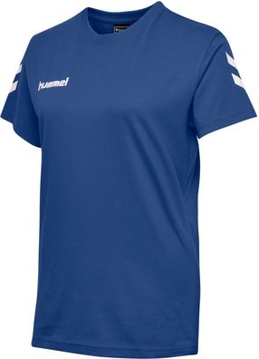 Hummel Damen T-Shirt Hmlgo Cotton T-Shirt Woman S/ S True Blue-XS